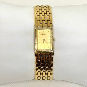 vintage Lassale Seiko quartz women’s watch gold tone 15mm 2E50-5189 running
